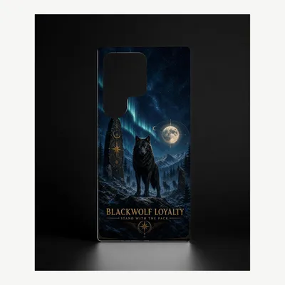 Productafbeelding van Samsung S23 Ultra hoesje, telefoonhoesje, beschermhoesje, case met wolfmotief – LUNØIR ©