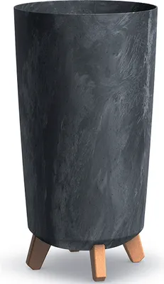 Image de nabbi Jardinière en plastique sur pieds DGTL240E 23,9 cm - anthracite