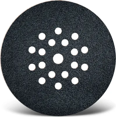 Produktbild von MENZER Black Klett-Schleifscheiben, 225 mm, 19-Loch, f. Trockenbauschleifer, Siliciumcarbid (10 Stk.) K16