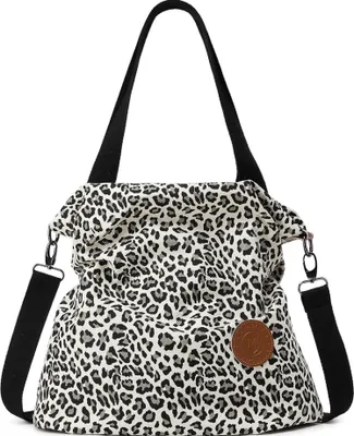 Image de Grande capacité Canvas Sac à bandoulière femme bleu