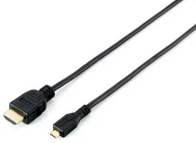 Produktbild von Equip 119308 HDMI-Kabel 2 m HDMI Typ A (Standard) HDMI Typ D (Mikrofon) Schwarz