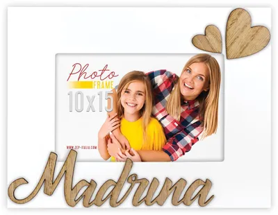 Zdjęcie produktu dla ZEP drewniana ramka na zdjęcia Madrina biała 10x15 cm