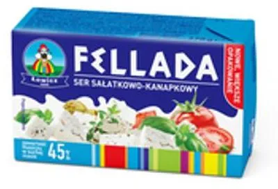 Obrázok produktu pre Syr Łowicz Fellada do šalátov a sendvičov, 45 % tuku, 270 g