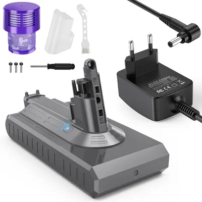 Ersatzakku 25,2 V 3900 mAh für Dyson V11 Schraubversion, mit Filter, Bürste