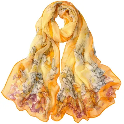 Immagine prodotto di Sciarpa da donna, foulard in georgette, 160 x 50 cm