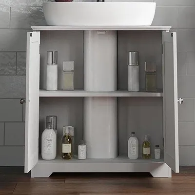 Image de Meuble sous-vasque sur pied 30 x 60 x 60 cm pour salle de bains