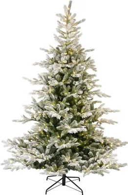 Produktbild von Tannenbaum 180cm mit LED Lichterkette beschneit GRANDIS