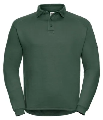 Immagine prodotto di Russell Collection - Felpa da uomo, con colletto, extra resistente, da lavoro LT5336 (4XL) (verde bottiglia)