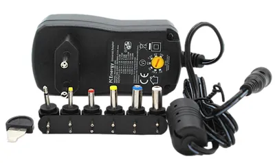 Obrázek produktu pro Univerzální zásuvný zdroj, 3-12 V DC, 0,6 A, 7,2 W s 6 zástrčkami