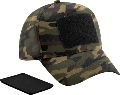 Immagine prodotto di Beechfield - Cappello da baseball con patch rimovibile BC5054 (Taglia unica) (Jungle Camo)