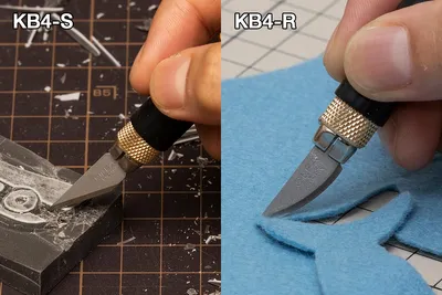 Produktbild von OLFA AK-4/BP Präzisionsmesser ComfortGrip inkl. 7 Klingen Grafikmesser Bastelmesser