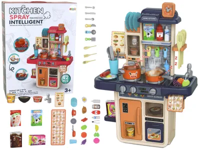 Zdjęcie produktu dla Interaktywny zestaw kuchenny na baterie 63 cm 42 el. granatowy