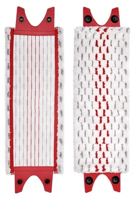 2 Mikrofaser-Moppbezüge 14x36 cm rot für Wischmopps