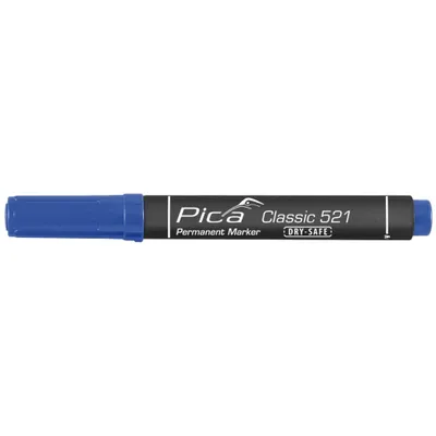 Productafbeelding van Pica permanente marker, 2-6 mm, wigvormige punt, blauw