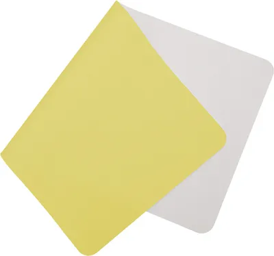 Produktbild von Doppelseitige Schreibtischunterlage, Wasserdichte Kunstleder-Schreibtischunterlage, Mauspad, 80 × 40 cm / Gelb & Aprikose