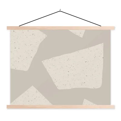 Produktbild von MuchoWow® Textilposter Terrazzo - Abstrakt - Pastell - Muster 40x30 cm mit holzfarbenen Rahmen - Bilder