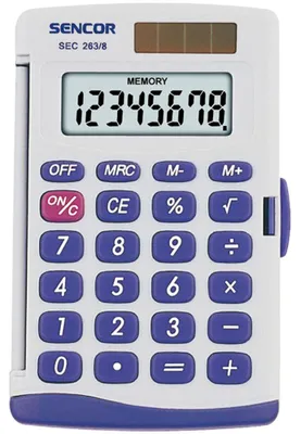 Immagine prodotto di Sencor SEC 263/8 calcolatore Tasca Basic Grey