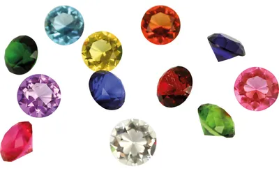 Obrázok produktu pre EDUPLAY 130244 Dekoračné diamanty 30 mm, 12 kusov (farba náhodná, 1 sada)