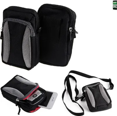 Produktbild von K-S-Trade Schutz-Hülle kompatibel mit doro 8035  Handy Gürteltasche Umhängetasche mit Zusatzfach schwarz