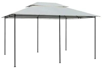 Immagine prodotto di vidaXL Padiglione da giardino con tende 4x3 m Bianco