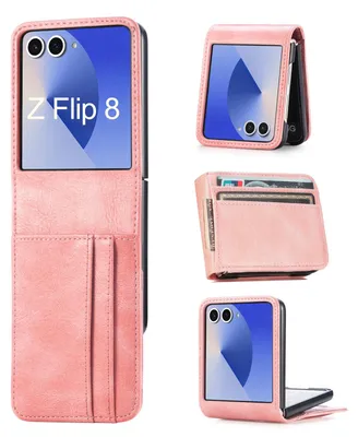 Produktbild von Hülle für Samsung Galaxy Z Flip 8 - Handyhülle Schutzhülle Flip Case Etui Rosa