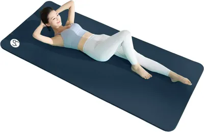 Produktbild von Dicke 15mm Fitnessmat 185×90cm Breite Pilatesmat für Zuhause Fitness - Matte für Yoga Cardio Training Gymnastik Yogamat