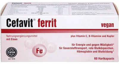 Produktbild von Cefavit ferrit, 60 St. Kapseln