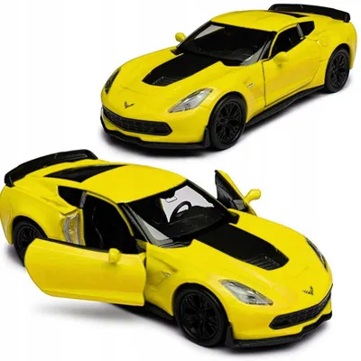 Produktbild von Welly Chevrolet Corvette Z06 Modellauto Metall Gelb