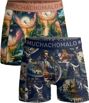Produktbild von Muchachomalo Herren Boxershorts – 2er Pack – Baumwolle Stretch – Bequeme Unterwäsche – Größe 7XL - PINOCCHIOPETER1010-04