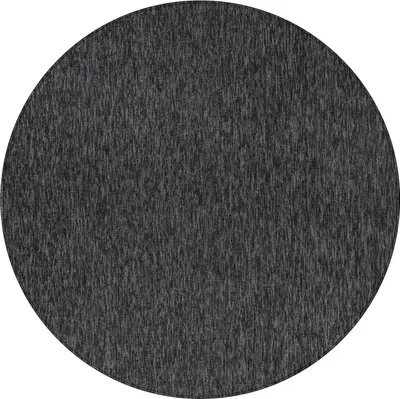 Produktbild von Kurzflor Teppich NIZZA Anthrazit 160 cm Rund