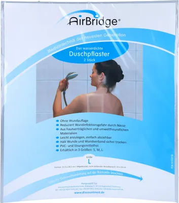 Produktbild von AirBridge Duschpflaster Größe L 21,3 x 24,5 cm, 2 St. Pflaster