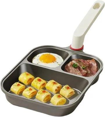 Obrázek produktu pro Nádoba na vejce z nerezové oceli s nepřilnavým povrchem na smažení a pečení