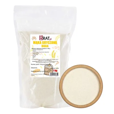 Zdjęcie produktu dla Mąka gryczana 1kg Brat.pl