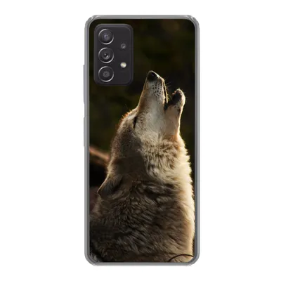 Produktbild von MuchoWow® Handyhülle Schutzhülle Hülle für Samsung Galaxy A33 5G Wolf - Grau - Tiere Silikon Softcase Handy Hülle - Kartenhalter