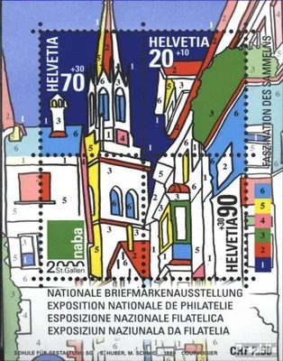 Produktbild von Briefmarken Schweiz 1999 Mi Block29 (kompl.Ausg.) gestempelt NABA 2000