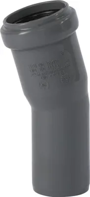Produktbild von HT Rohr 90mm & HT Bogen 90 – Abwasserrohrbogen 15 Grad