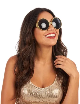 Produktbild von Strandbrille Spaßbrille gold - Einheitsgröße, KI-generiertes Bild