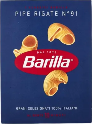Obrázok produktu pre Rúrka na cestoviny Rigate n91 500g - Barilla