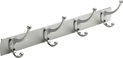 Produktbild von Hettich Garderobenleiste 4 Haken 43,5 x 11,0 x 8,0 cm silber