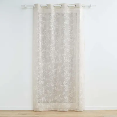 Produktbild von Innendekoration – Vorhang mit Ösen (140 x 240 cm), Farbe: Karla (Taupe) – Gewebter, transparenter Stoff