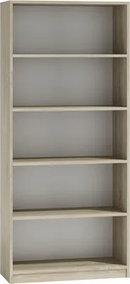 Produktbild von CDF Bücherregal R80 | Farbe:  Eiche Sonoma | Breite: 80 Zentimeter | Für Wohnzimmer, Büro und Arbeitszimmer | Regal für Bücher und Spielzeug