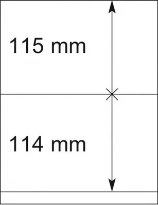 Produktbild von Lindner 802208P T-Blanko-Blätter - 10er-Packung