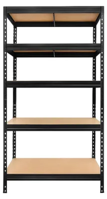 Obrázek produktu pro Kovová Regálová Soustava 180X90X45 5X250Kg Černá