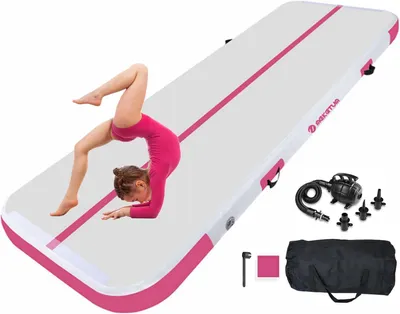 Immagine prodotto di Tappetini gonfiabili, lunghezza da 2 a 5 metri, altezza da 10 a 20 cm, antiscivolo, ideali per allenamento e ginnastica