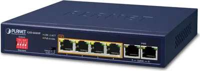 Productafbeelding van PLANET 4-Port 10/100/1000T 802.3at PoE + 2-Port
