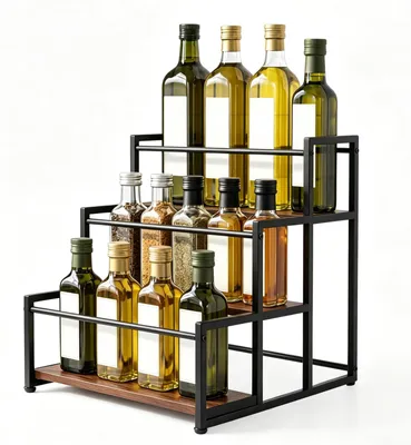3-stöckige Etagere für Sirupflaschen, Weinregal, Flaschenregal