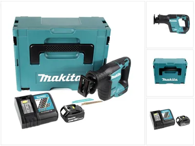 Produktbild von Makita DJR 188 RM1J Akku Reciprosäge 18 V Brushless Säbelsäge im Makpac + 1x 4,0 Ah Akku + Ladegerät