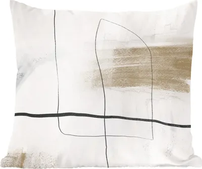 Produktbild von MuchoWow® Zierkissen Sofakissen Wohnzimmer Dekokissen 40x40 cm Kunst - Minimalismus - Abstrakt - Foto Kissen - Schlafzimmer Dekoration