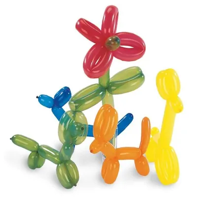 Produktbild von Modellierballon 10ST sort. RIETHMÜLLER 6408 mit Pumpe