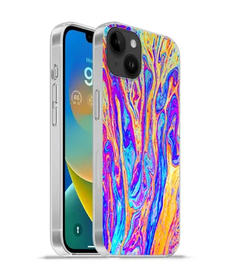 Produktbild von MuchoWow® Handyhülle Schutzhülle Hülle für Apple iPhone 14 Plus - Soft case Kunst - Farben - Psychedelisch Silikon Softcase Handy Hülle - Abbildung